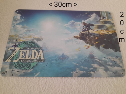 Plaque metal deco zelda - plaque,