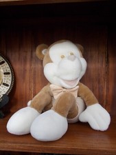 PELUCHE SINGE ASSIS 40 CM VINTAGE A SAISIR(peut etre ancien mickey italien)