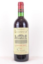 lussac saint-émilion château lyonnat  rouge 1973 - bordeaux