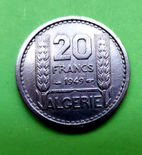 pièce monnaie 20 francs - Algérie - 1949