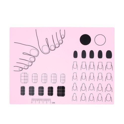 Acrylic nail training mat - acrylic,