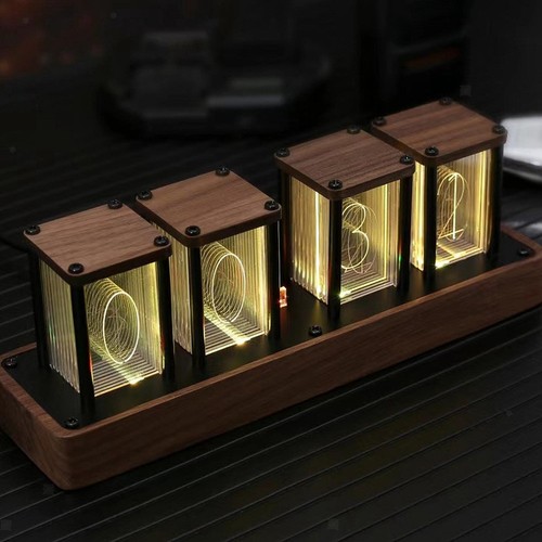 Horloge esthétique rgb nixie - horloge,
