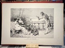 Bon jour GRAVURE SUR BOIS 1886