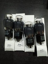 6V6G / 6V6 Sylvania Vacuum 4 Tubes Valve MATCHED 49mA QUAD APPAIREE  Nos  tir81