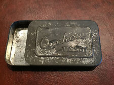 BOITE PUBLICITAIRE ANCIENNE CACHOU TISSOT EN FER BLANC 6,5x4,5 BONBON COUVERCLE