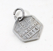 Plaque Émaillée Dresdner Verkehrsbetriebe Remorque Vintage Collection Décor 1966