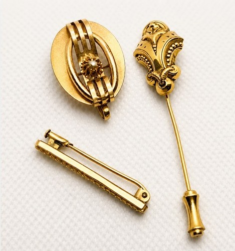 Lot bijoux anciens plaqué - anciens,