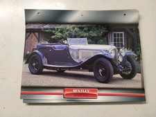 CARTE FICHE VOITURES