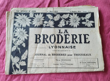 2 ANCIENSJOURNAL DE COUTURE/ LA BRODERIE LYONNAISE AVEC PATRON