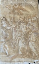 Gravure Ancienne XVIIIEME a La Manière De La Plume D’après VASARI GIORGIO