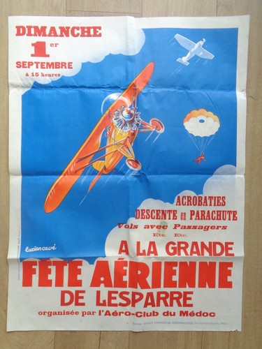 Affiche ancienne acrobatie - affiche,