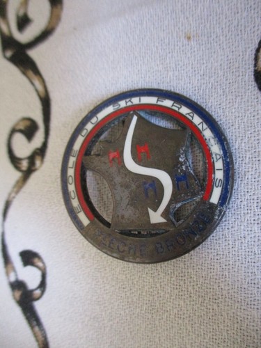 Esf broche ski fleche bronze - esf,