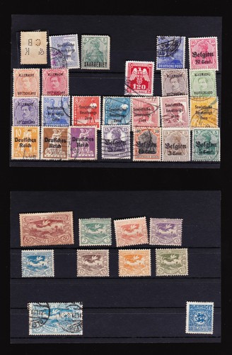 Lot timbres europe occupation - lot,