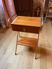 Table de nuit/chevet ou d’appoint vintage 1960 scandinave/indus Jacques Hitier