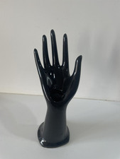 Main baguier Soliflor Porte Bague Bouquet en céramique Noir Vintage Déco