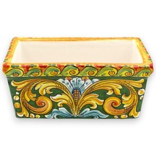 Cassette Pot Rectangulaire, Céramique Caltagirone, Divers Mesure - (1Unità