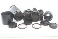 Appareil photo argentique Minolta XD-S + objectif MD ROKKOR 50mm F/1.7 + ZOOM...