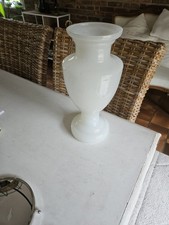 Vase Balustrade Opaline Blanc Manufacture Portieux Est France Fin 19e