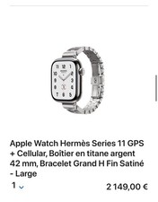 Apple Watch 11 Hermès Neuf