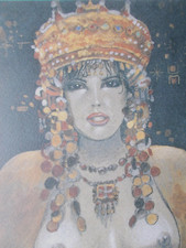 Milo Manara ( Art Print ) " Odalisque " Epreuve d'Artiste + Signée au Crayon