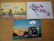 A ENCADRER 15X10 LOT x 3 CARTES POSTALES BD COMICS VIPER TRAMBER SIRE JANO 