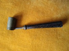 Ancienne Mesure à Poudre de Chasse - Dosette Bois Laiton - 35 40 45 décigrammes