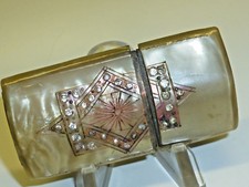 Briquet De Poche En Nacre Vintage - Timbre Fiscal Français