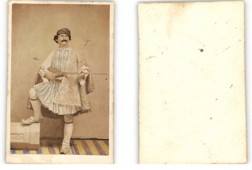 Costume grec vintage albumen - costume,