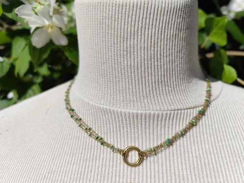 Collier acier inoxydable neuf - collier,