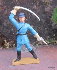 FIGURINE STARLUX GUERRE DE SECESSION / SOLDAT NORDISTE SABRE EN L' AIR
