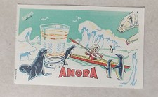 ANCIEN BUVARD PUBLICITAIRE AMORA MOUTARDE