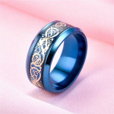 Bague celtique en acier inoxydable/taille 57