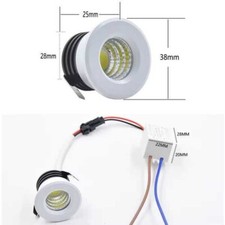 Mini Spot encastrable lumineux LED 3W 220V iP42 Blanc 6000K