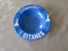 CENDRIER PUBLICITAIRE CIGARETTES GITANES 13CM DIAMETRE IVOREX FRANCE