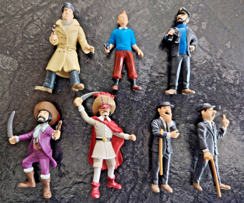 Lot figurines tintin pvc - figurines,
