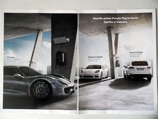 PUBLICITE-ADVERTISING :  PORSCHE Hybrid,Panamera,Cayenne,918 Spyder [4page] 2014
