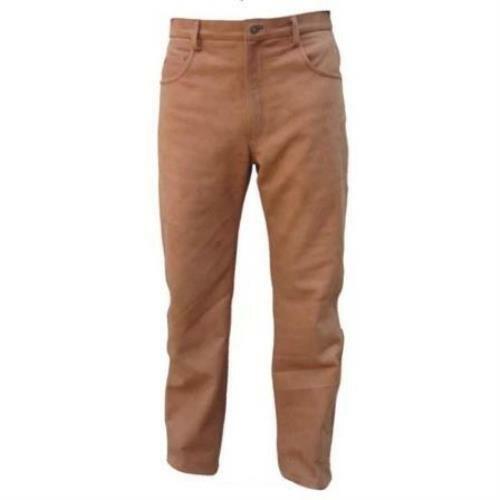 Mens brown leather fiver - brown,