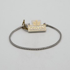 Bracelet tennis blanc - de, or