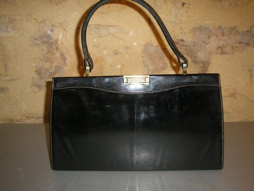 Sac main vintage vernis - à,