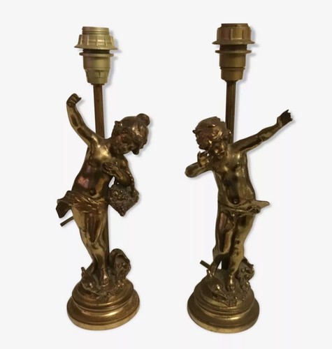 Paire lampes chérubin - de,