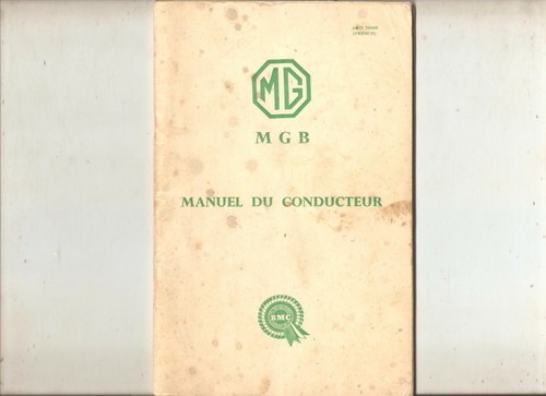 Notice entretient pour mgb - entretient,