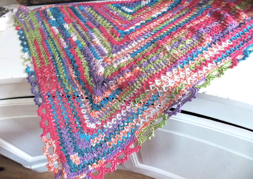 Chale etole crochet main - chale,