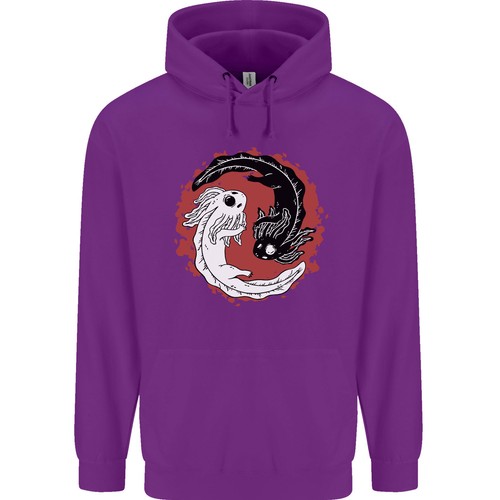 Hoodie enfant yin yang - enfant, axolotl