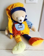 DOUDOU et Compagnie grand doudou peluche ours arlequin environ 45 cm