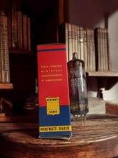 Ancien tube radio vintage avec boîte d’origine, non testé, vendu en l’état