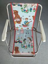 FAUTEUIL ENFANT NOUNOURS NICOLAS PIMPRENELLE PLIABLE. RARE PUR VINTAGE BON ÉTAT 