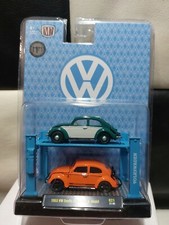 M2 machines 1/64 🇨🇵 1953 VW beetle usa model  série auto Lift + Pont Élévateur