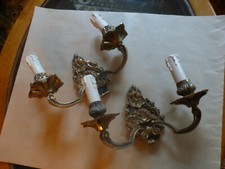 lot de 2 appliques en bronze  style Rocaille Rococo luminaire lustre