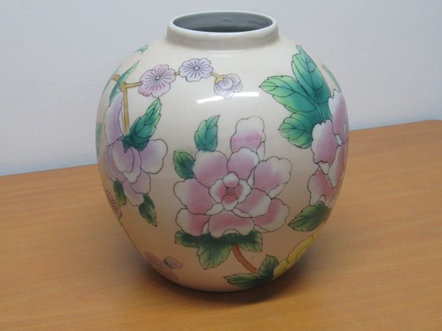 Vase boule porcelaine - en,