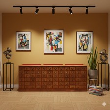 Commode Ancienne Sapin Teinté